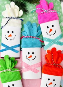 Snowman Chocolate Bars Make Cute and Easy Christmas Favors