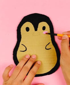 Cute Cardboard Penguin Craft