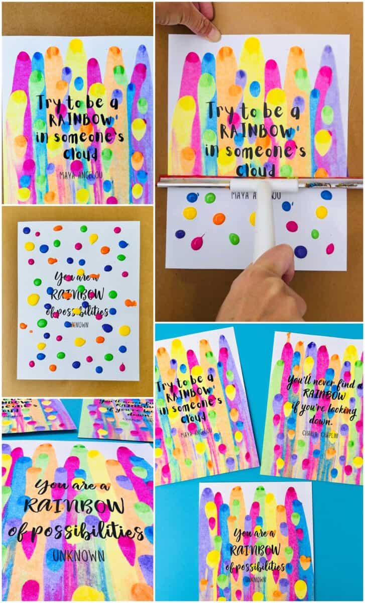 Create Rainbow Quotes Art With Our Printable