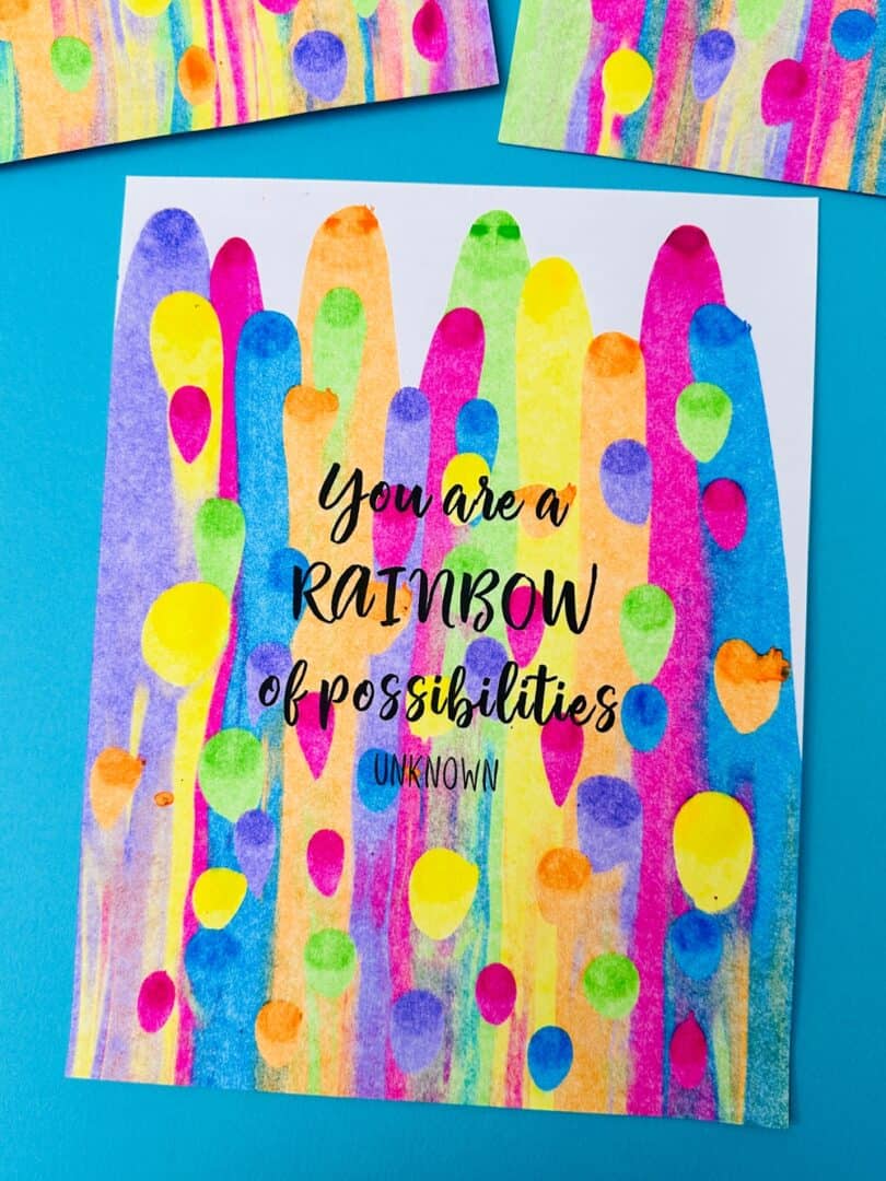 Create Rainbow Quotes Art With Our Printable