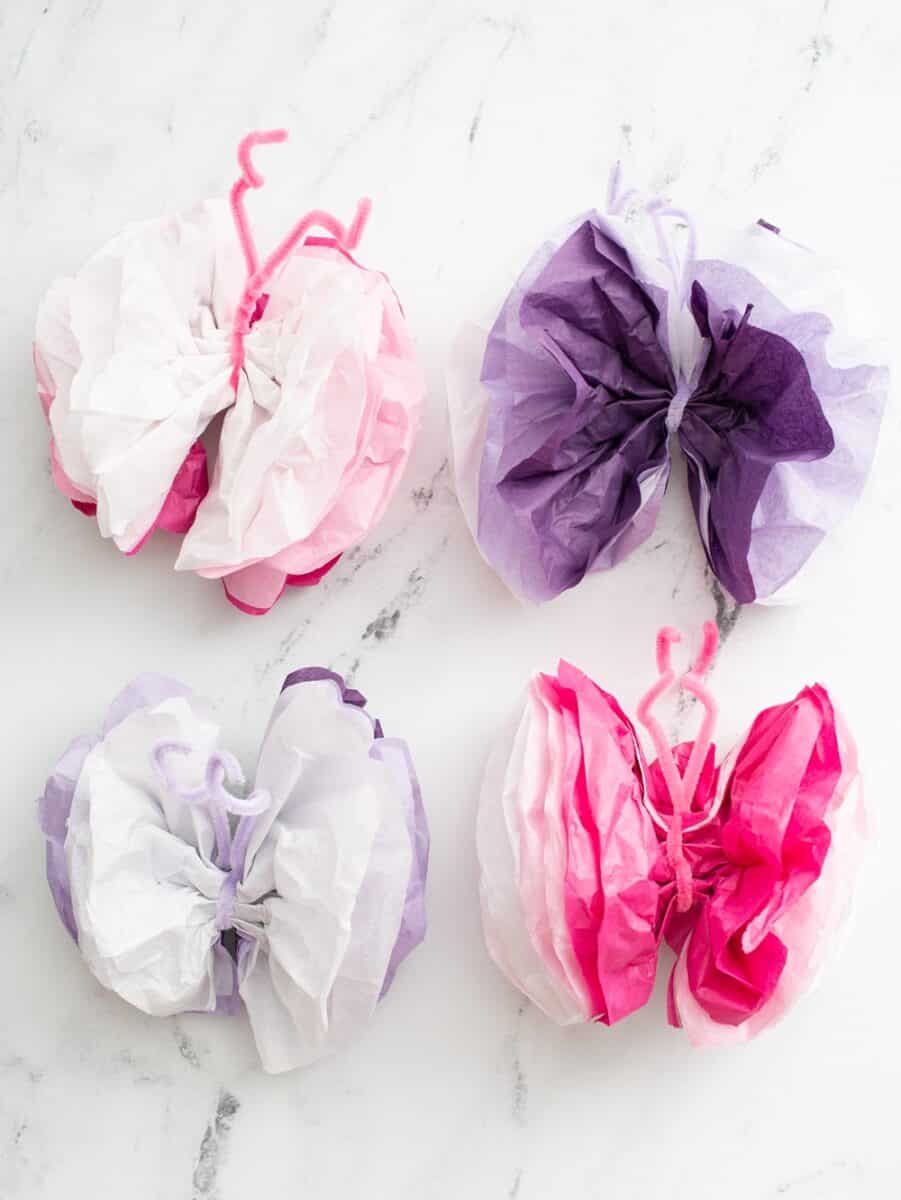 Flutter Your Way into Spring with DIY Tissue Paper Butterflies