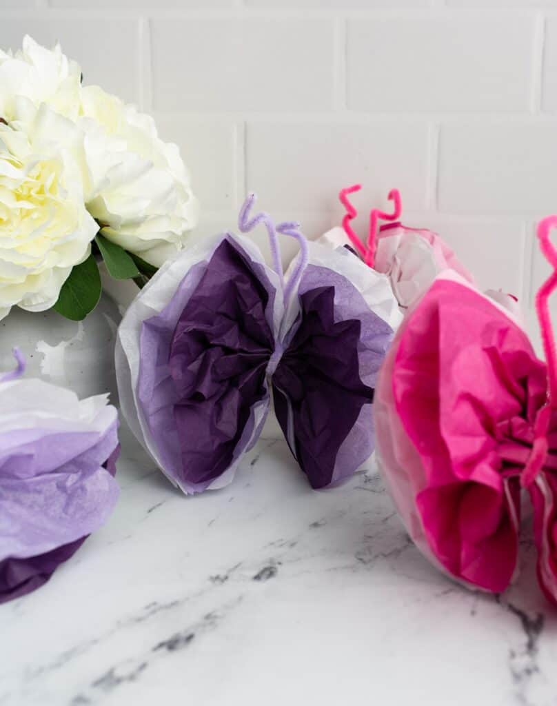 Flutter Your Way into Spring with DIY Tissue Paper Butterflies