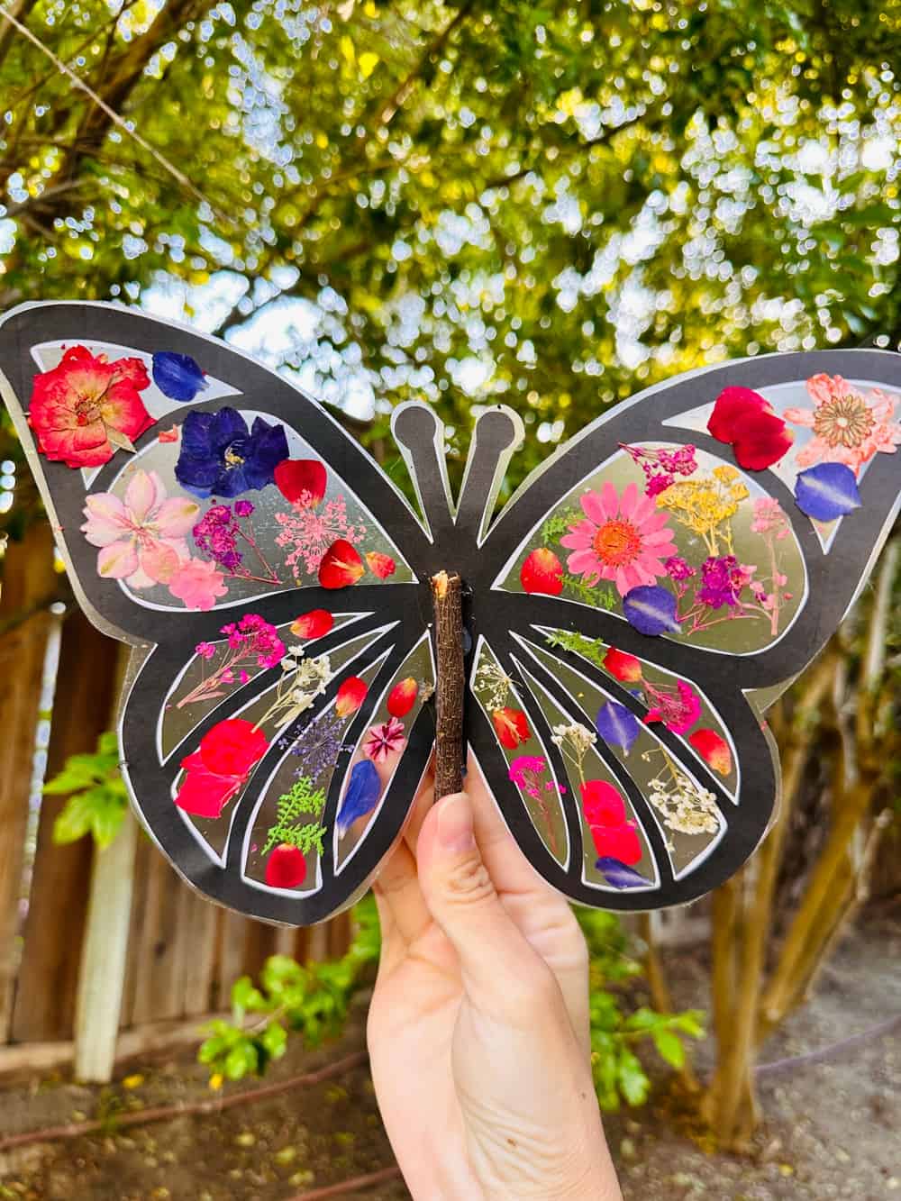 Make a Beautiful Pressed Flower Butterfly Craft