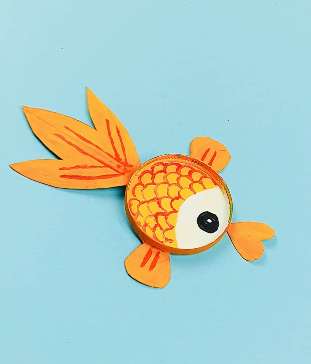 Paper Cup Fish Craft With Free Template