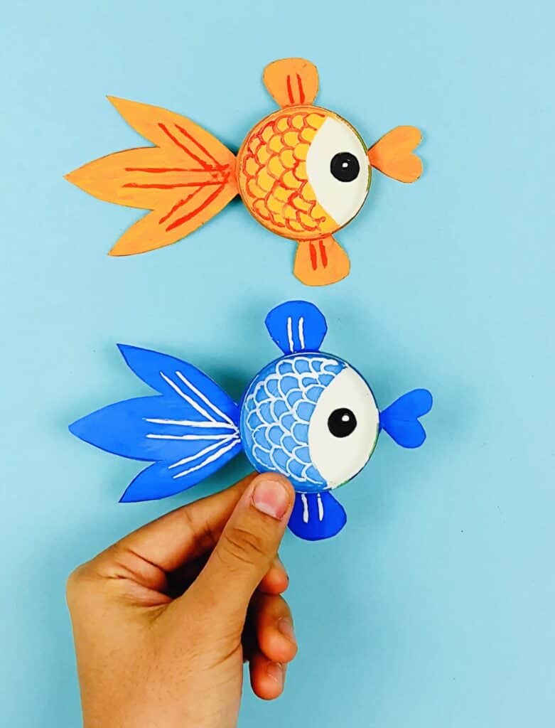 Paper Cup Fish Craft With Free Template