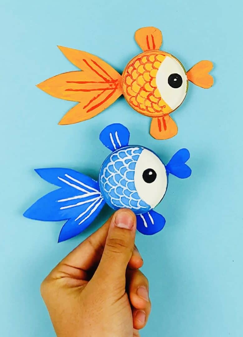 Paper Cup Fish Craft With Free Template