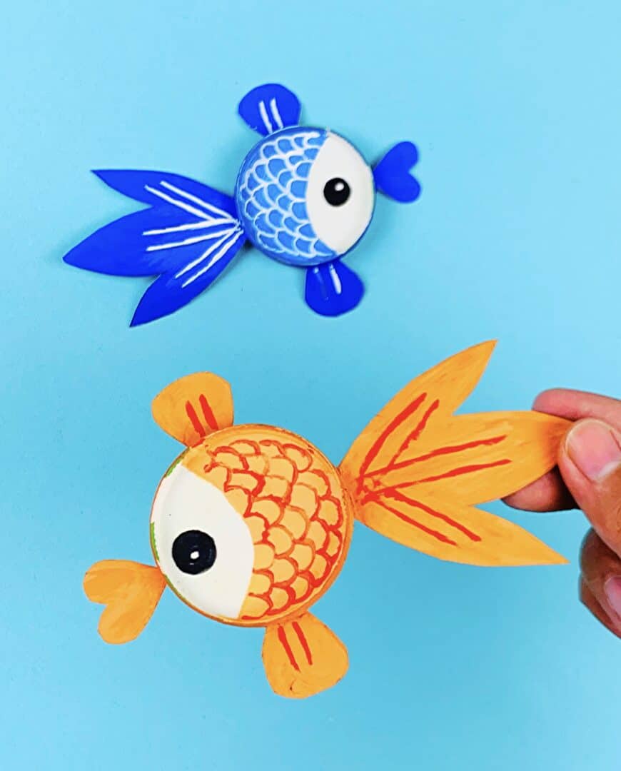 Paper Cup Fish Craft With Free Template