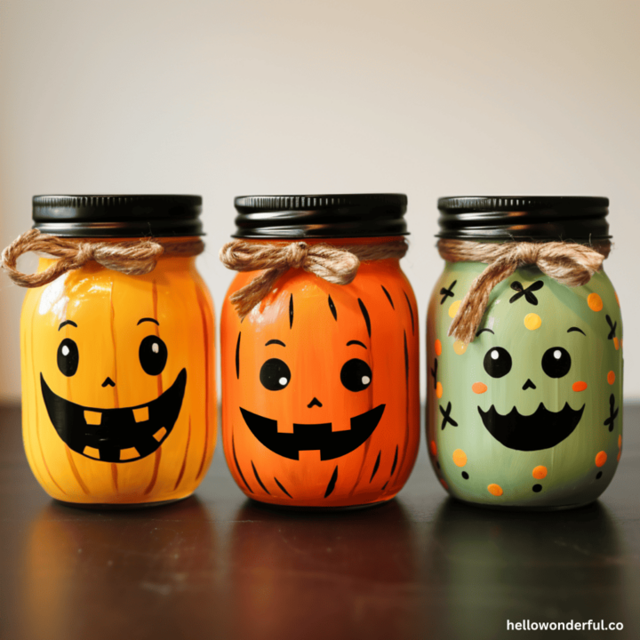 Spooky Cute Halloween Mason Jar Craft