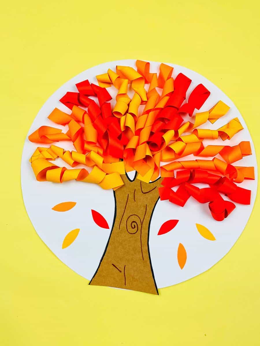 Create a Cute Fall Paper Tree Craft With Printable Template