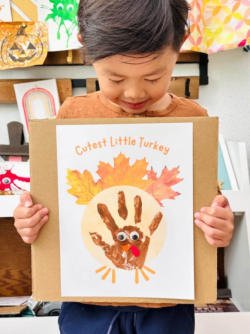 This Turkey Handprint Art Is A Cute Thanksgiving Craft For Kids