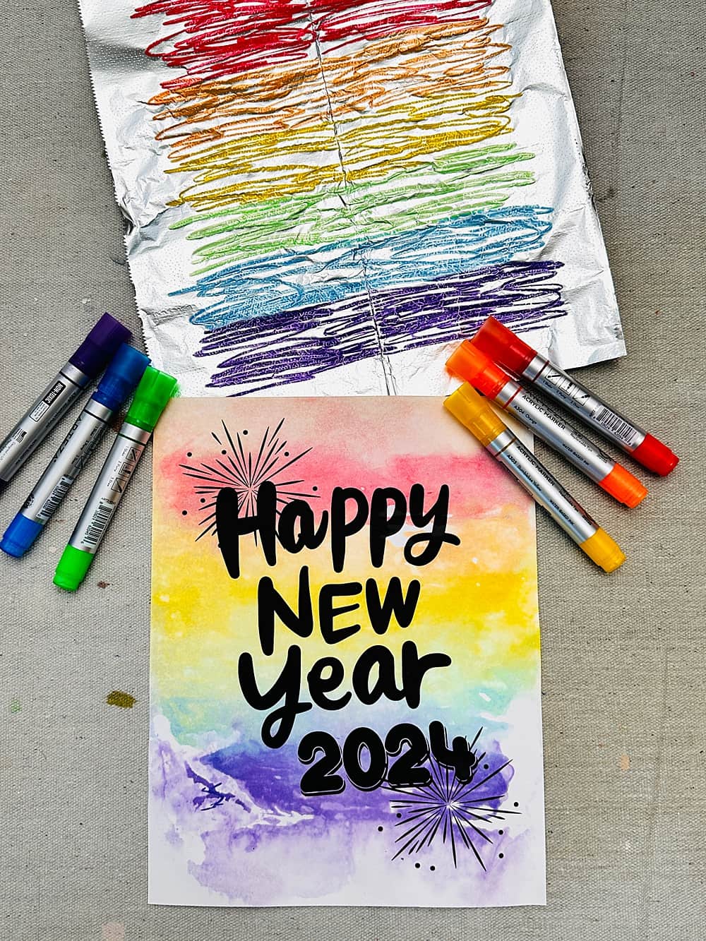 Happy New year 2023 Card Drawing easy| New year special drawing| How to draw  new year drawing - YouTube