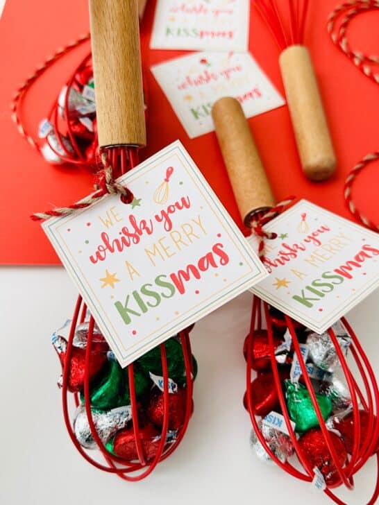 We Whisk You A Merry KISSmas Printable Tags