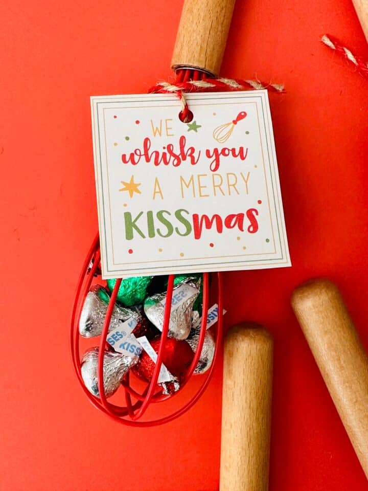 We Whisk You A Merry KISSmas Printable Tags