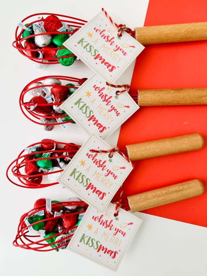 We Whisk You A Merry KISSmas Printable Tags