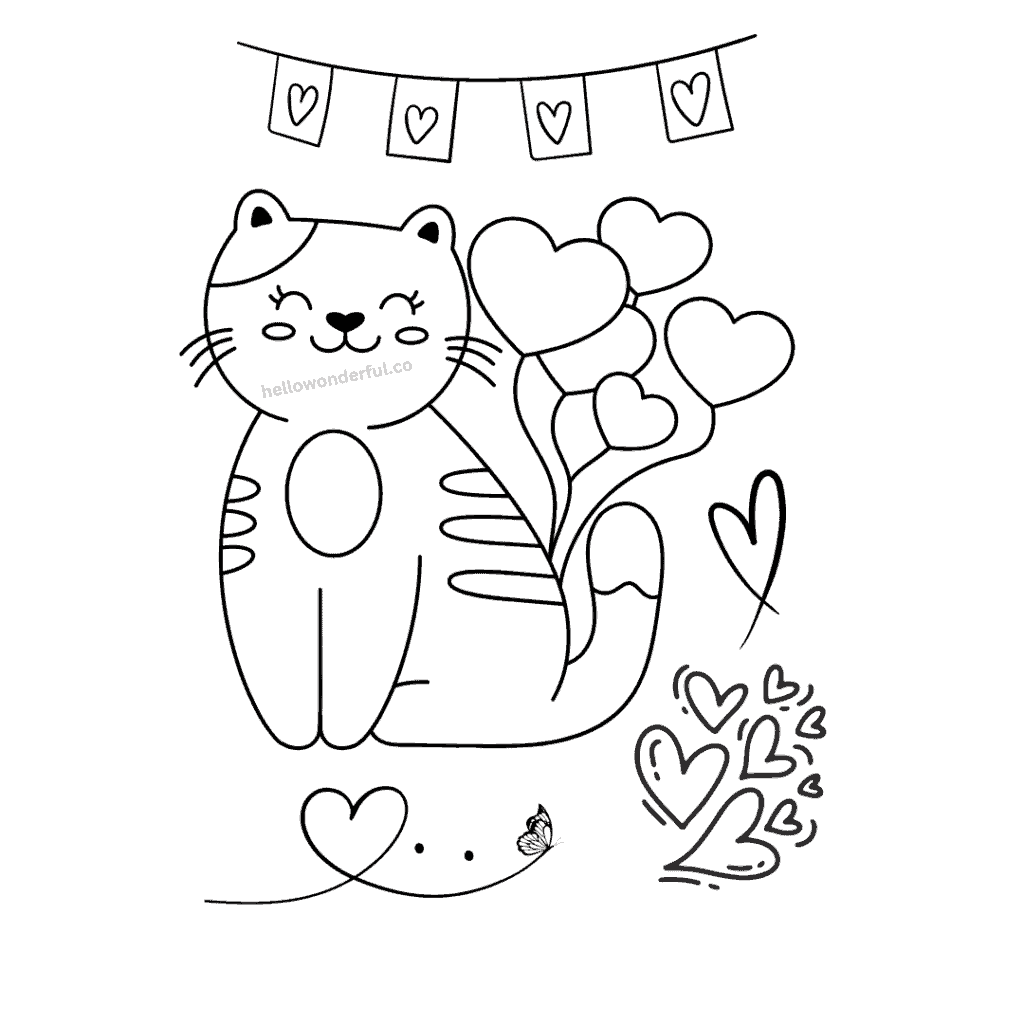 Free Cat Coloring Pages - With Printable Templates