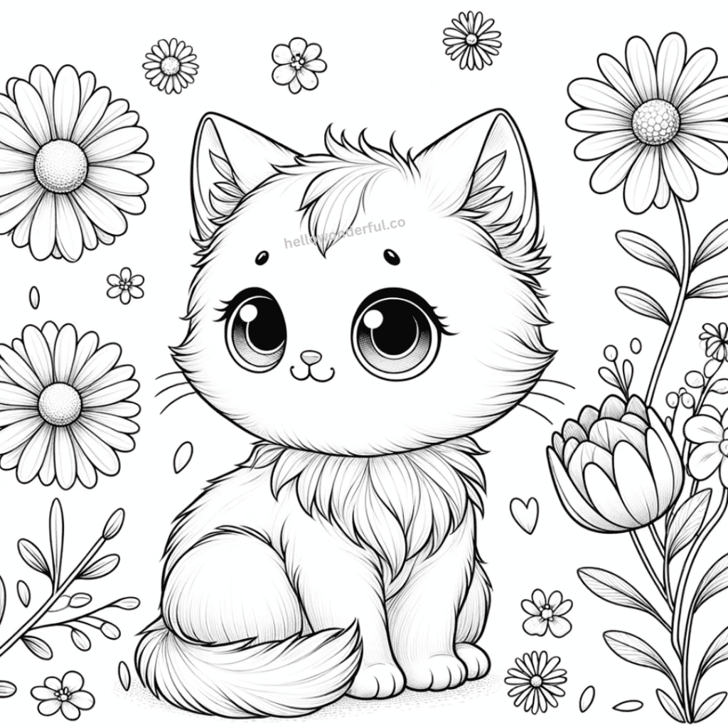 Free Cat Coloring Pages - With Printable Templates