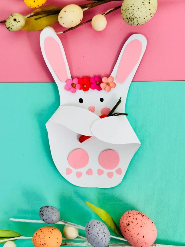 Cute and Clever Bunny Handprint Craft - Easter Craft For Kids