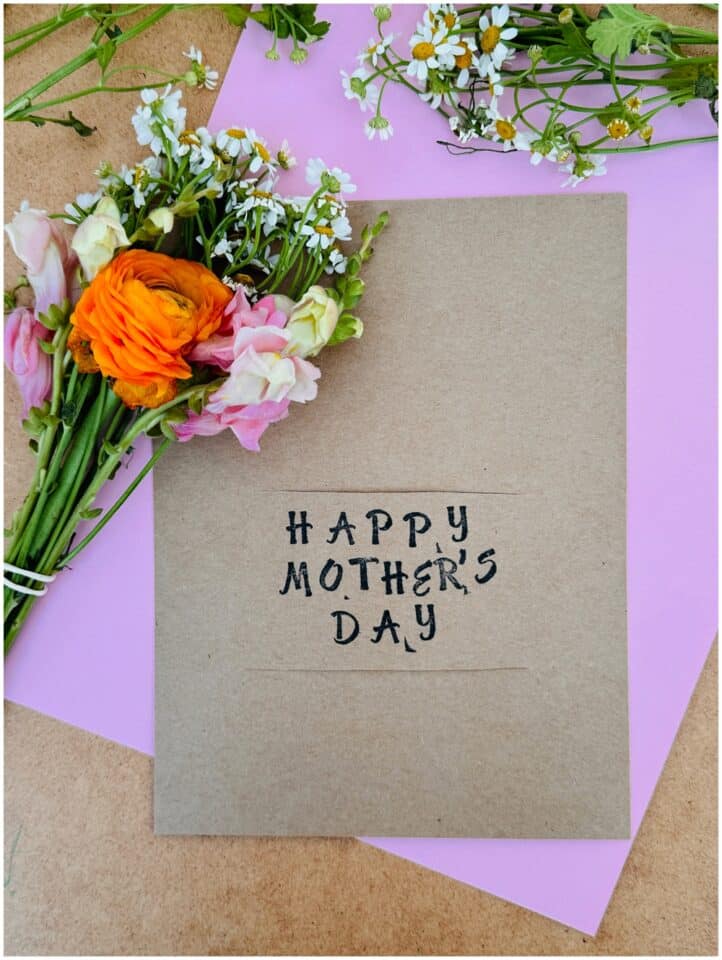 DIY Mother's Day Flower Card - Beautiful and Simple!