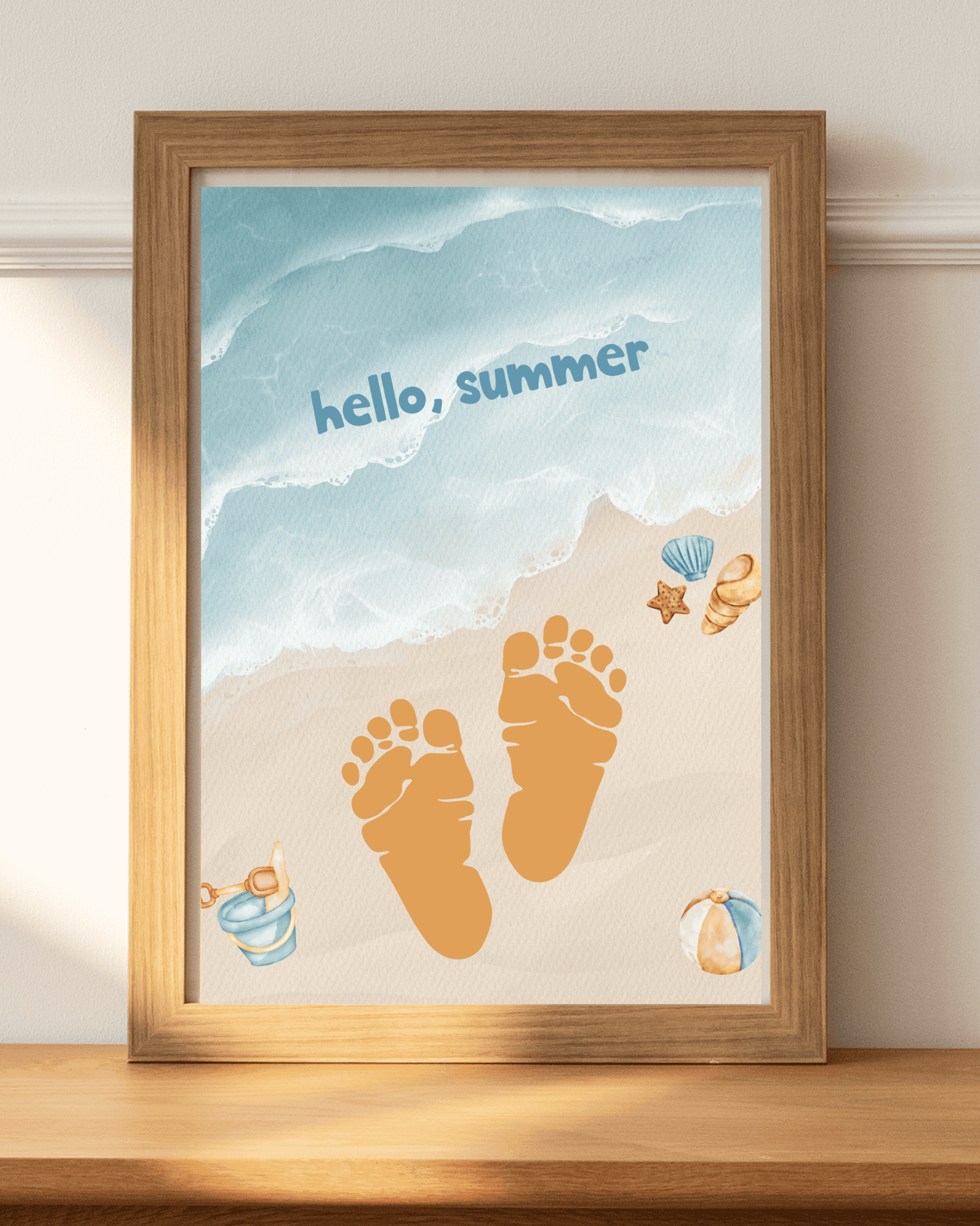 summer footprint art