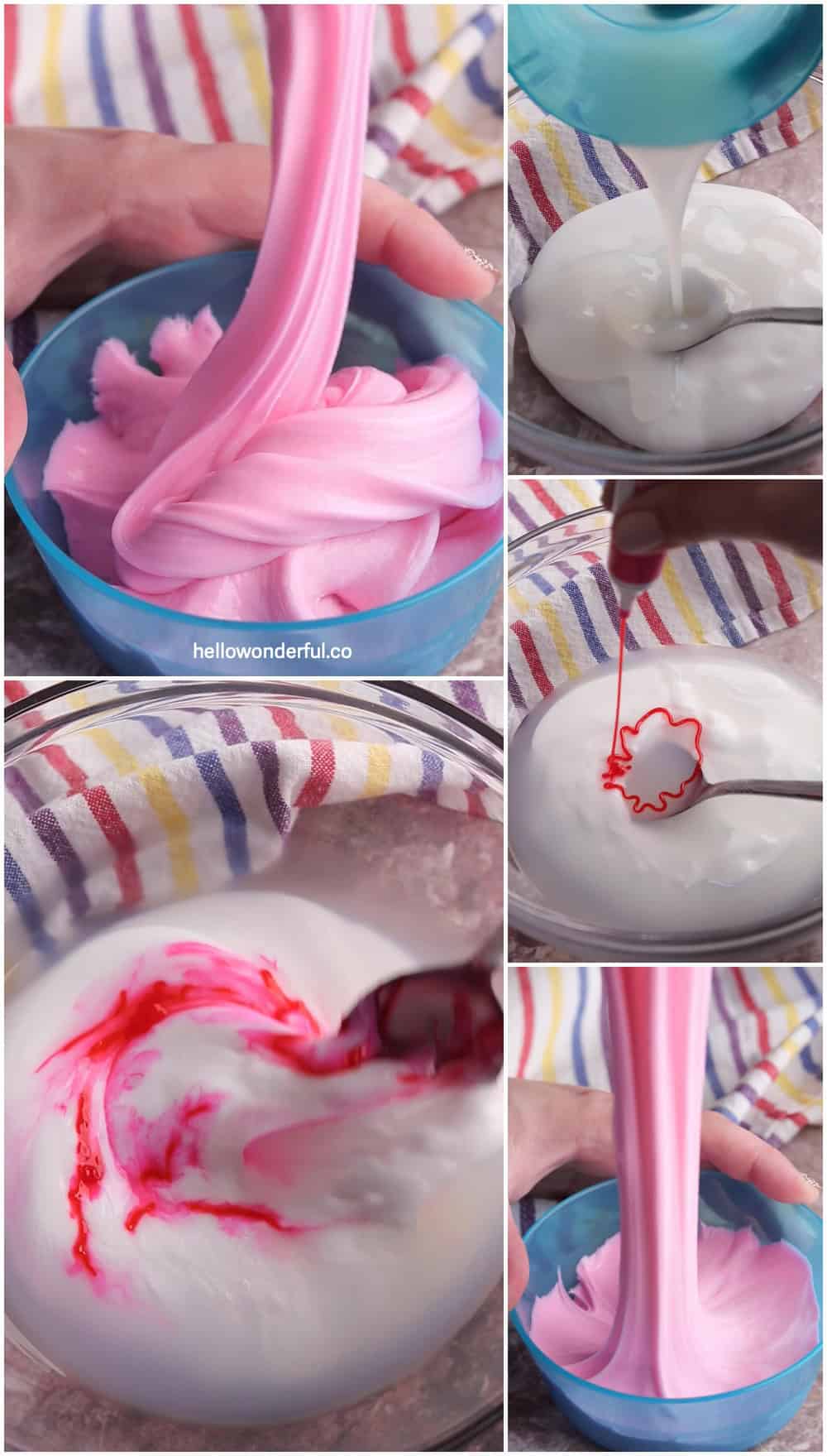 2 Ingredients Slime Sensory Recipe (Homemade Silly Putty)