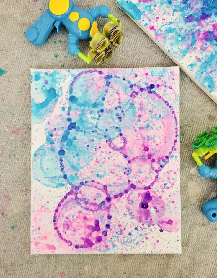 This Bubble Art Hack Is The Perfect Outdoor Art For Kids!