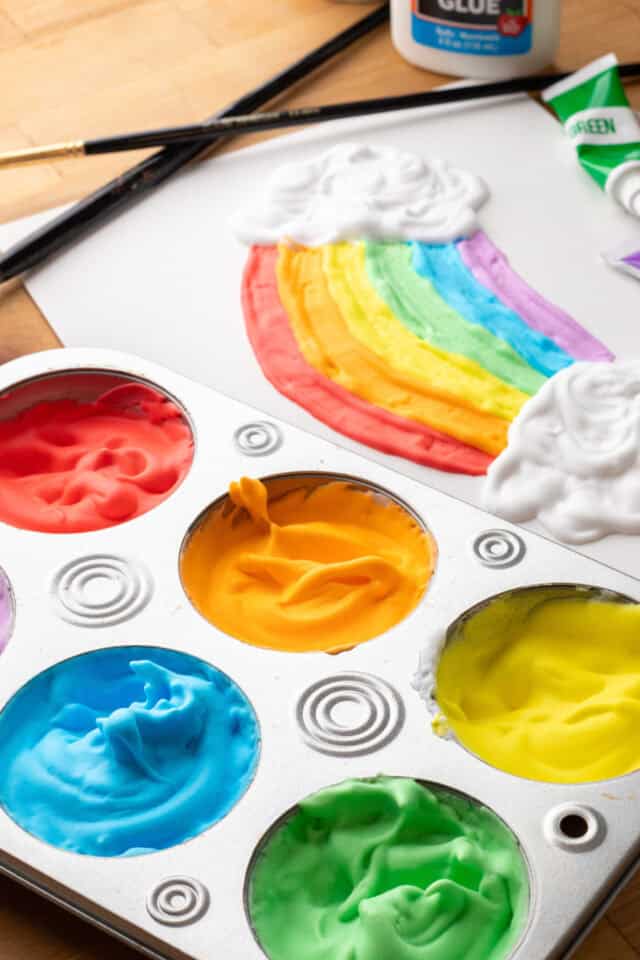 How To Make Rainbow Puffy Paint