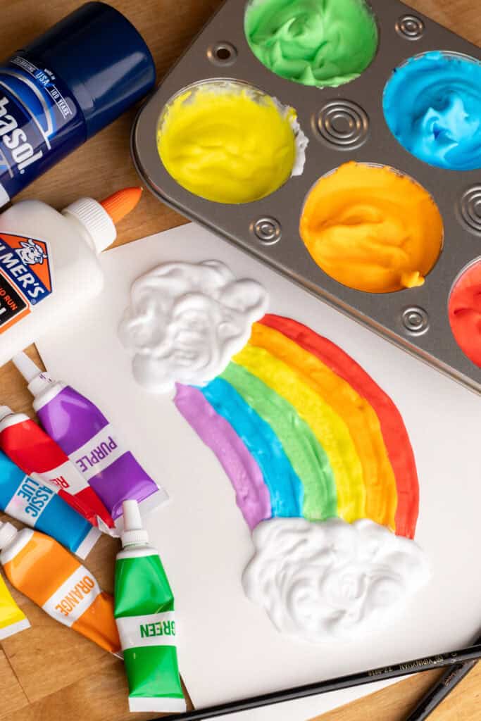 How To Make Rainbow Puffy Paint