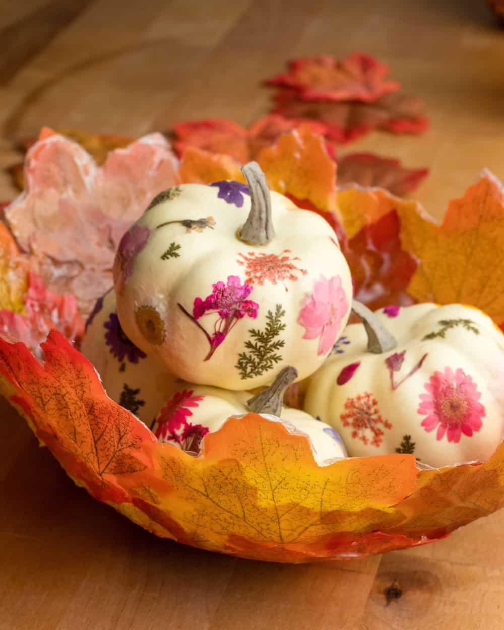 DIY Fall Leaf Bowl