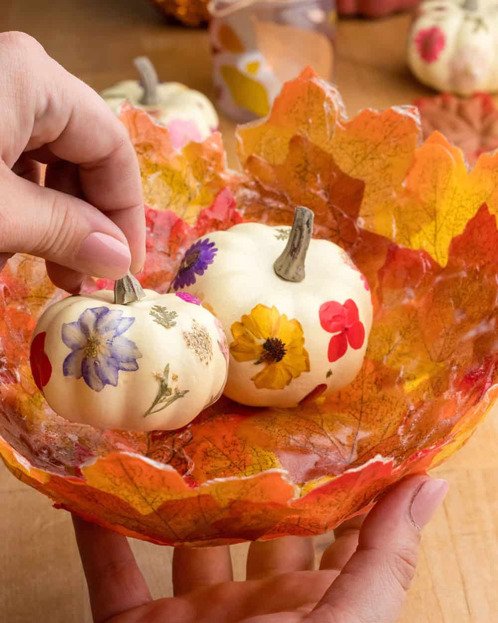 DIY Fall Leaf Bowl