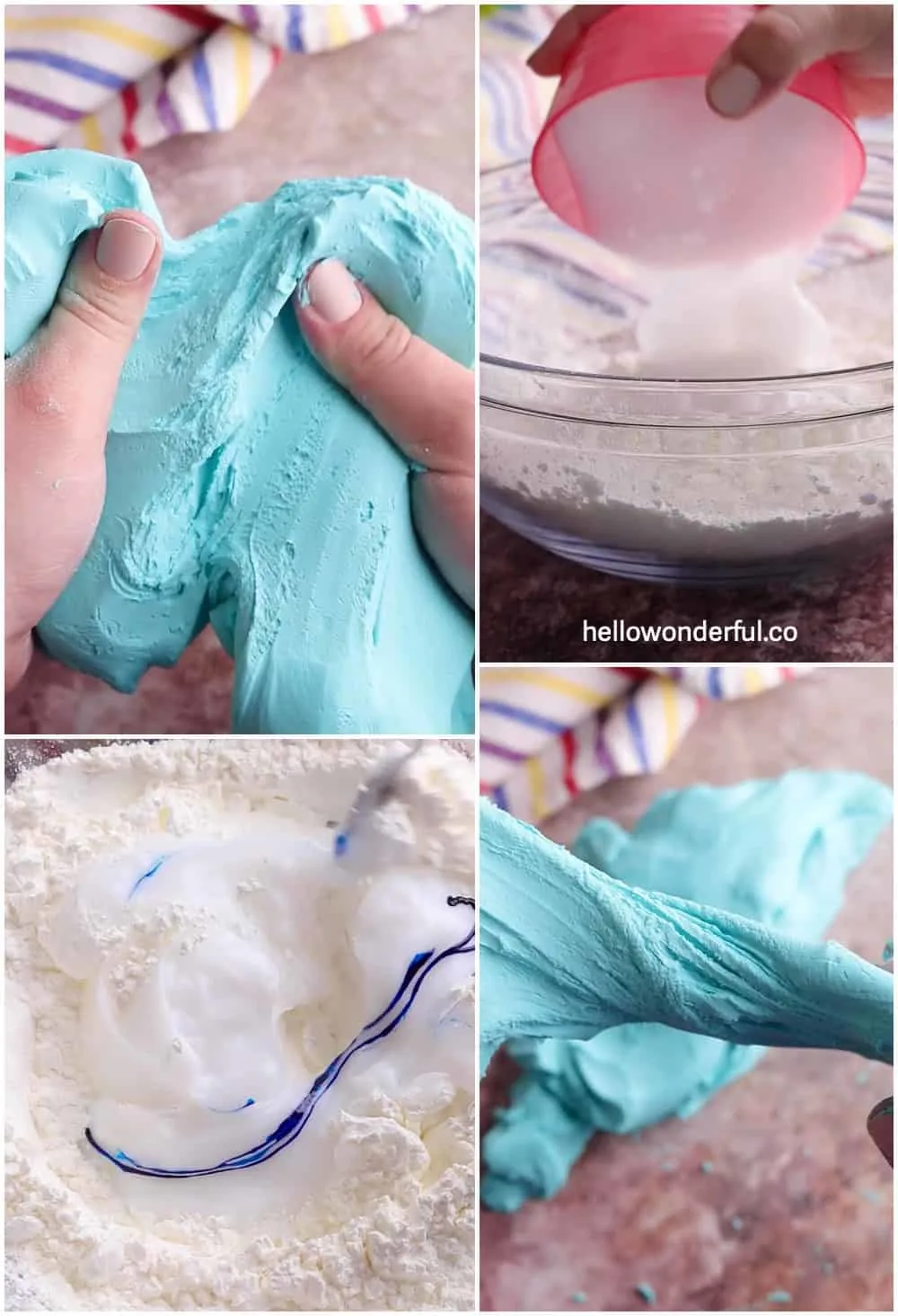 two ingredients playdough recipe