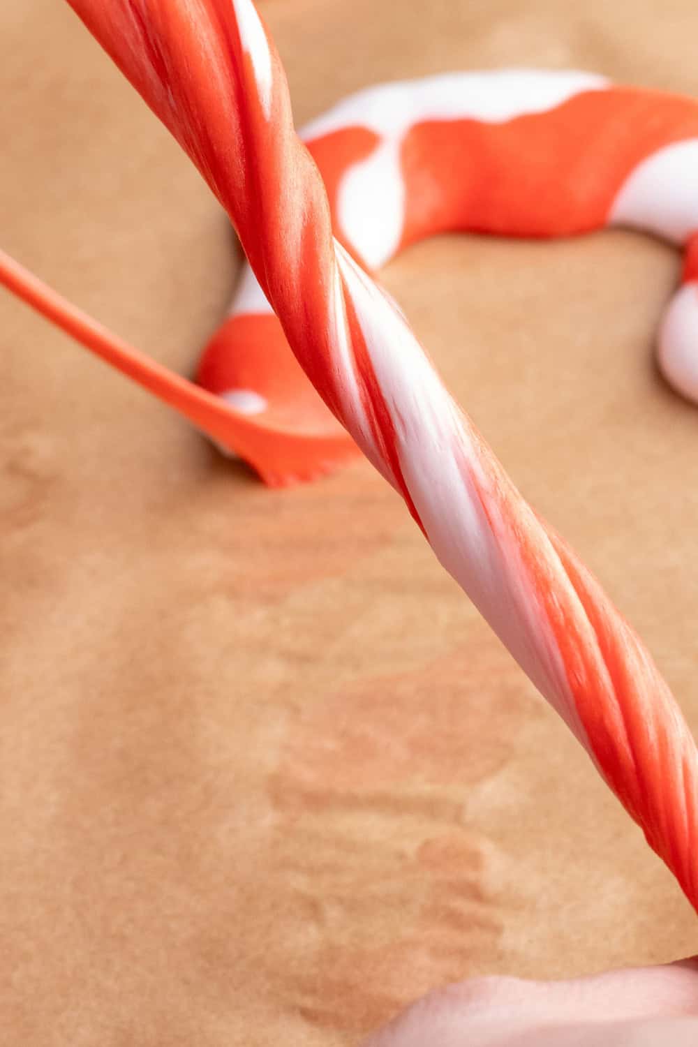 Candy Cane Fluffy Slime