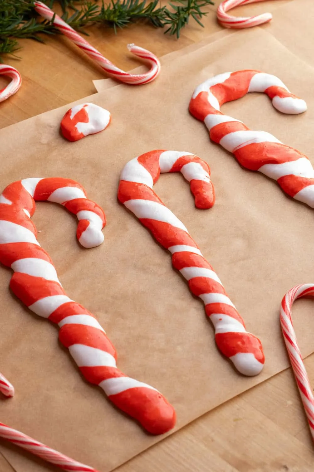 Candy Cane Fluffy Slime