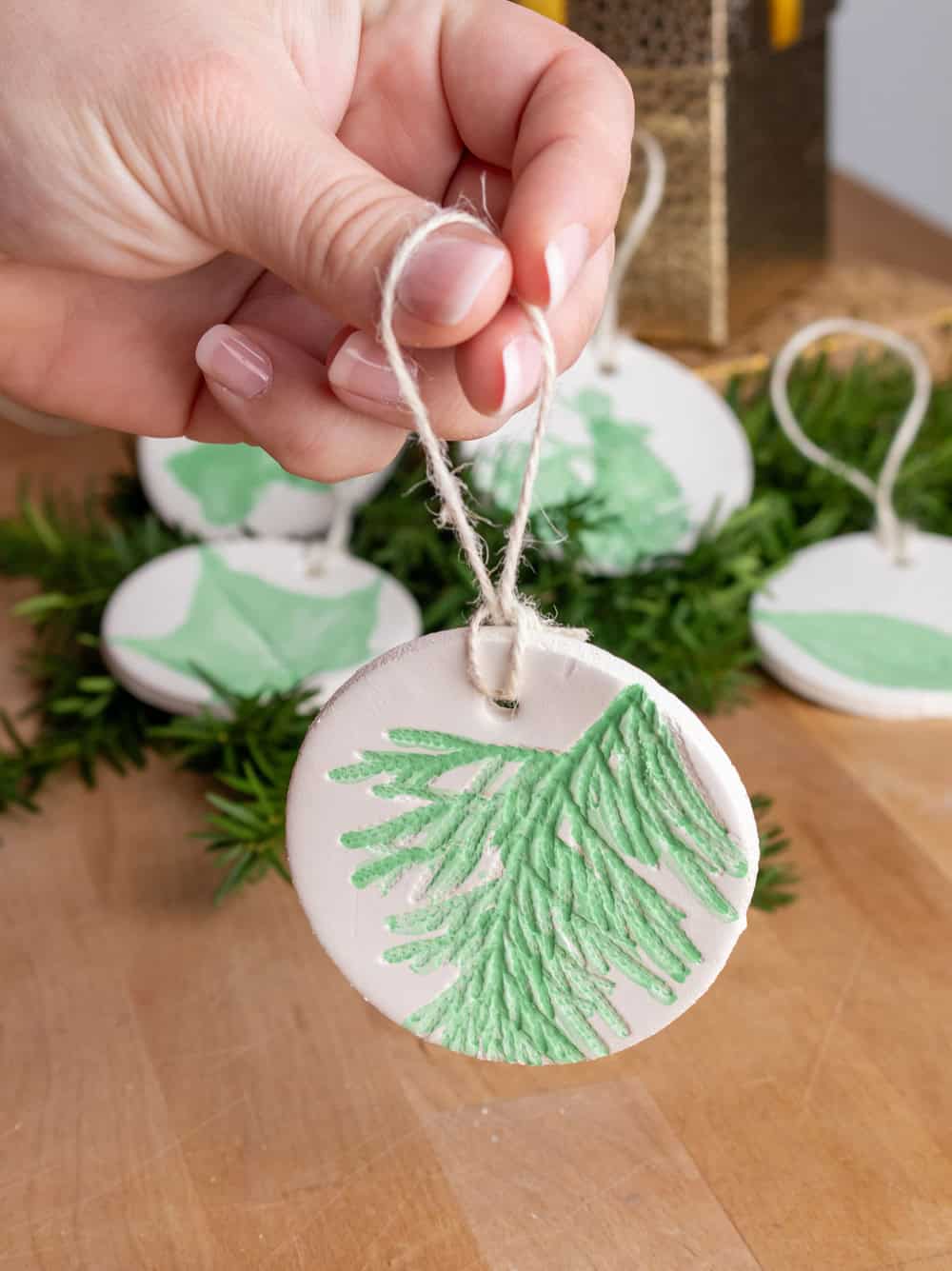 DIY Clay Leaf Ornaments