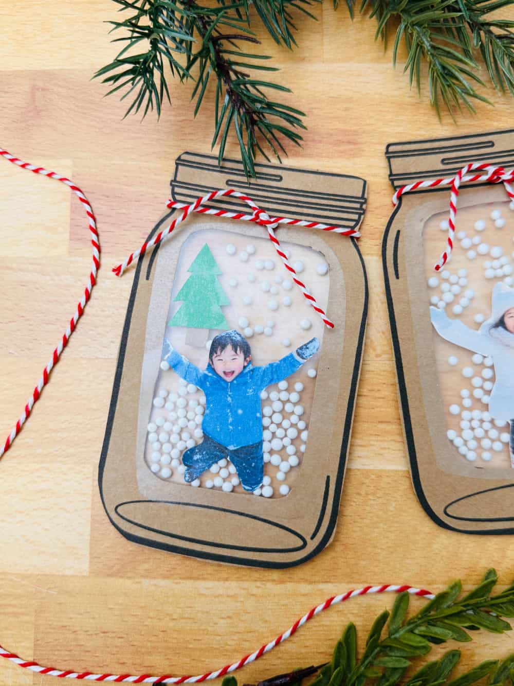 Winter Photo Jar Craft