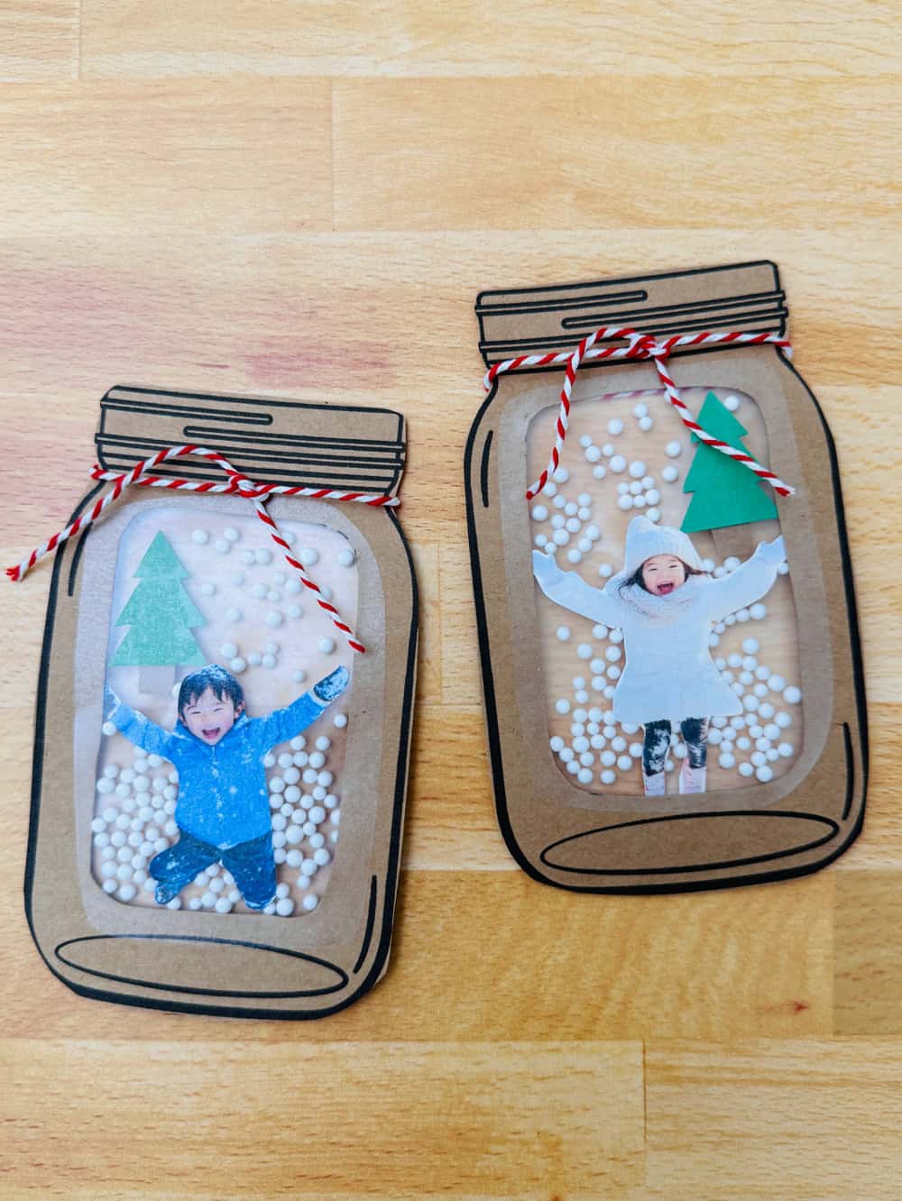 Winter Photo Jar Craft