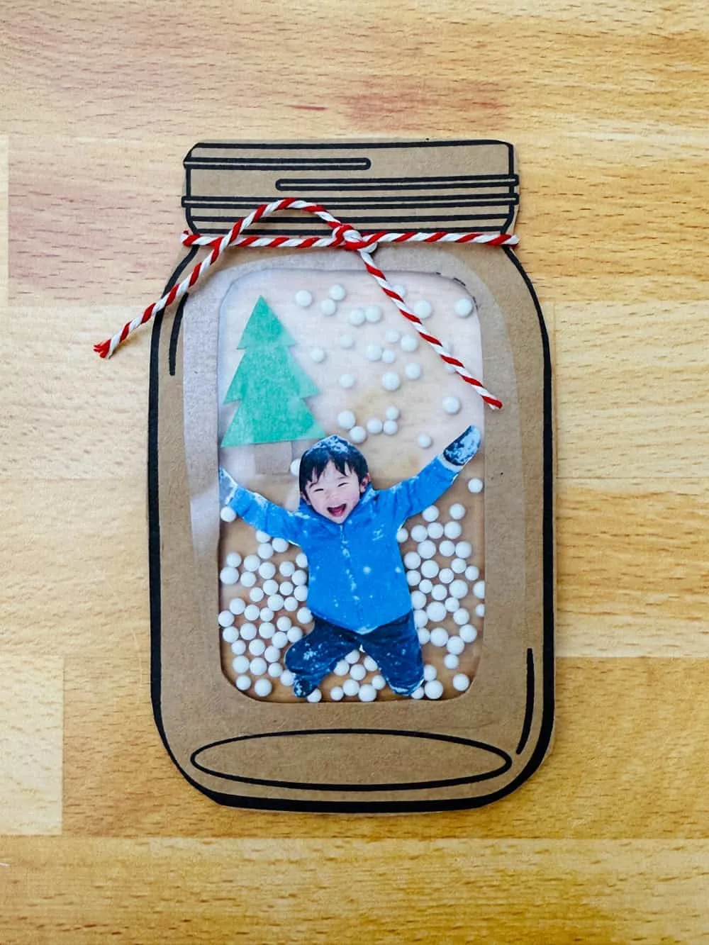 Winter Photo Jar Craft