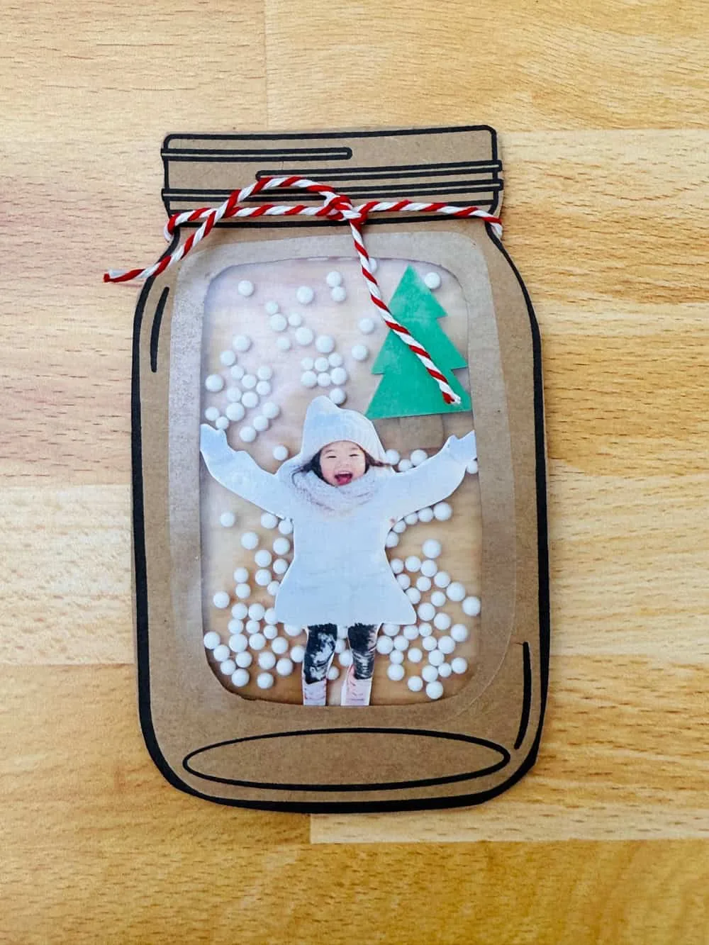 Winter Photo Jar Craft