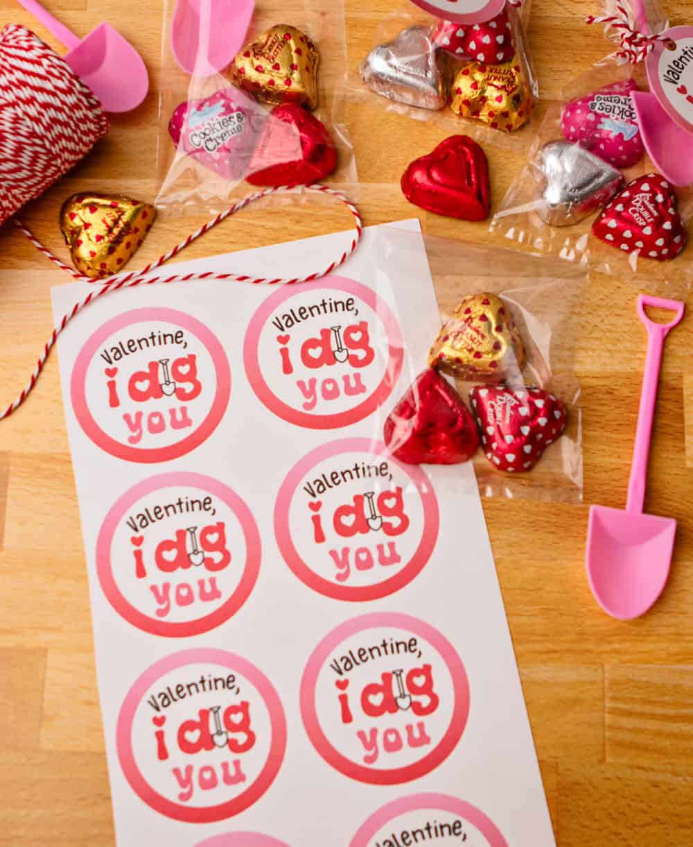 I Dig You Valentine Favors - Printable Template