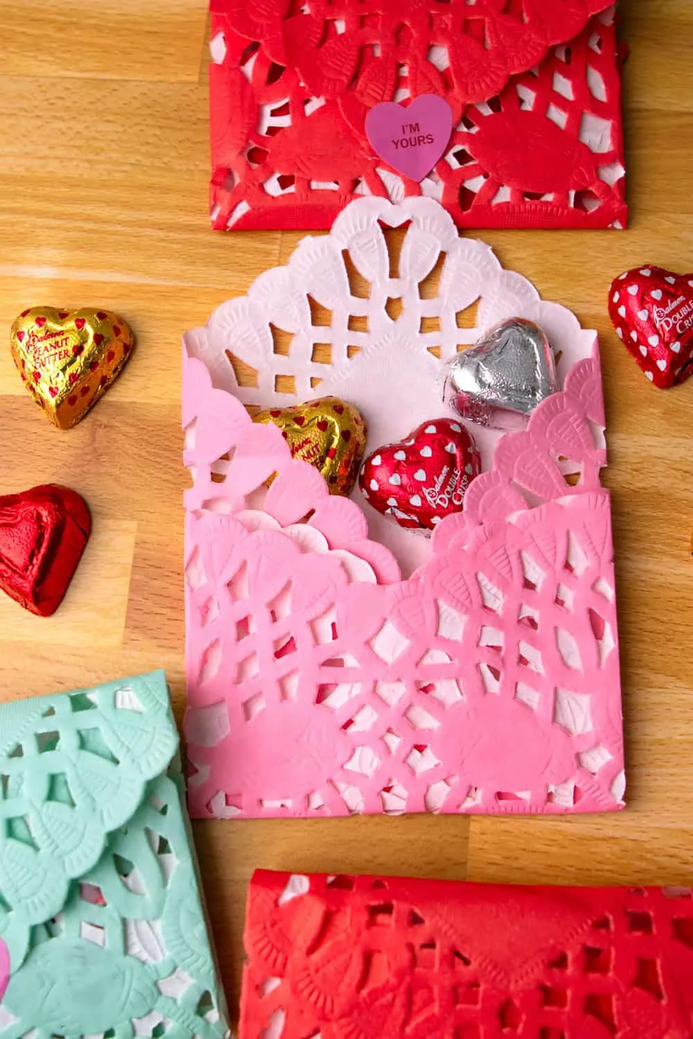 Doily Heart Envelopes - Cute Valentine Craft 