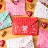 doily heart envelopes