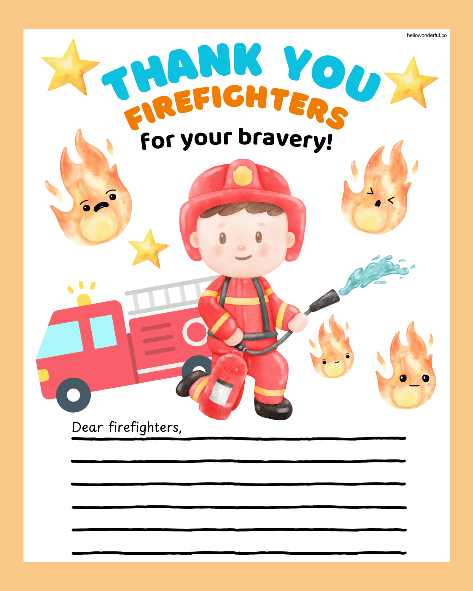 letter to firefighters