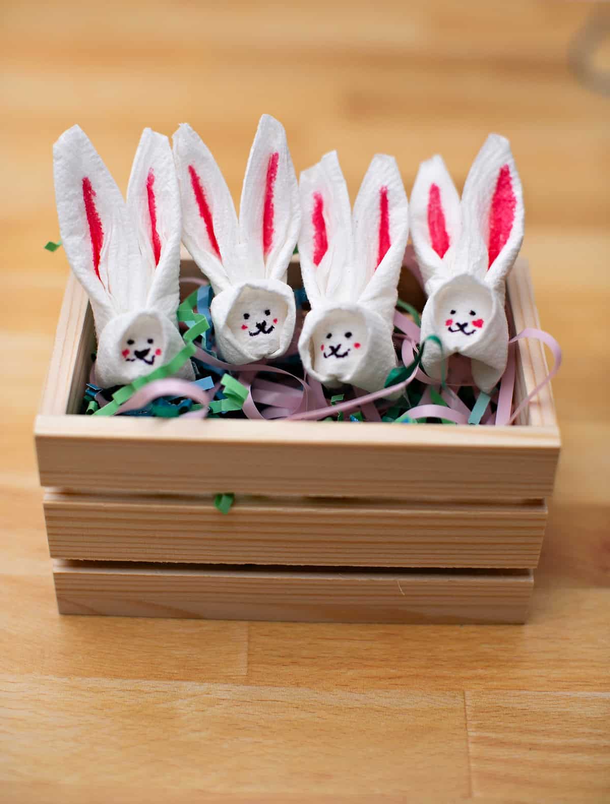 Bunny Napkin Finger Puppet Craft