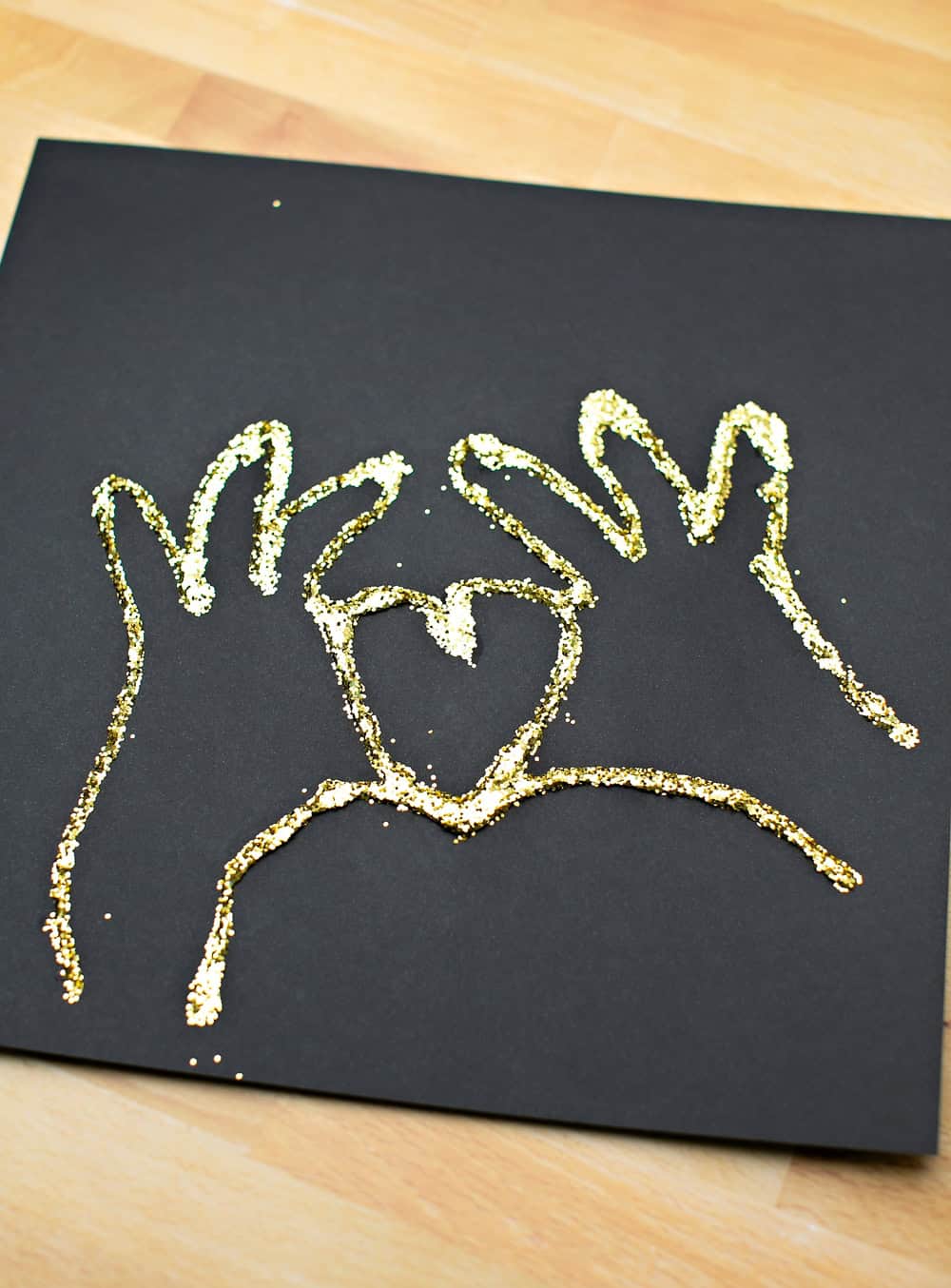 Easy Glitter Handprint Art for Kids