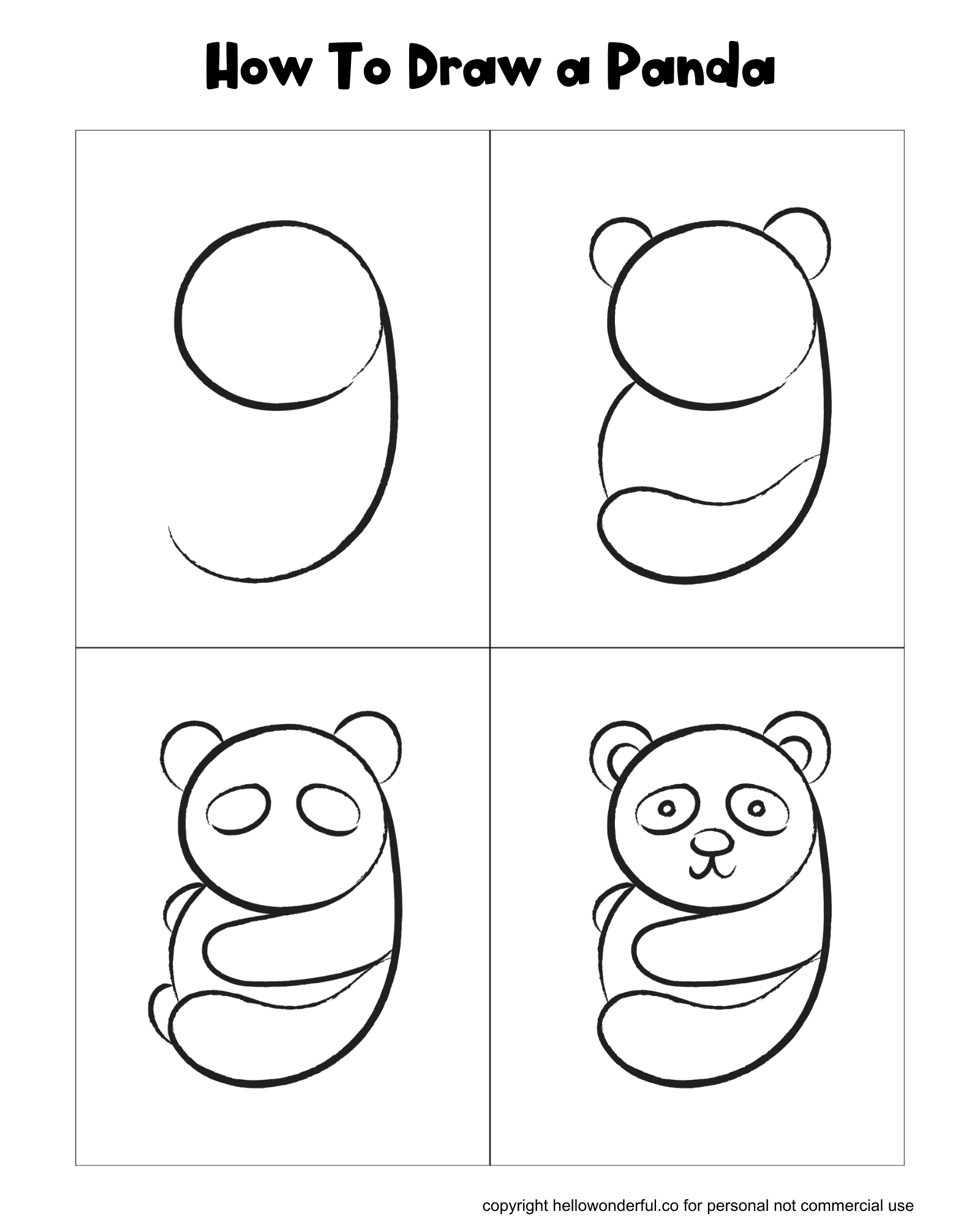 How to Draw a Panda 