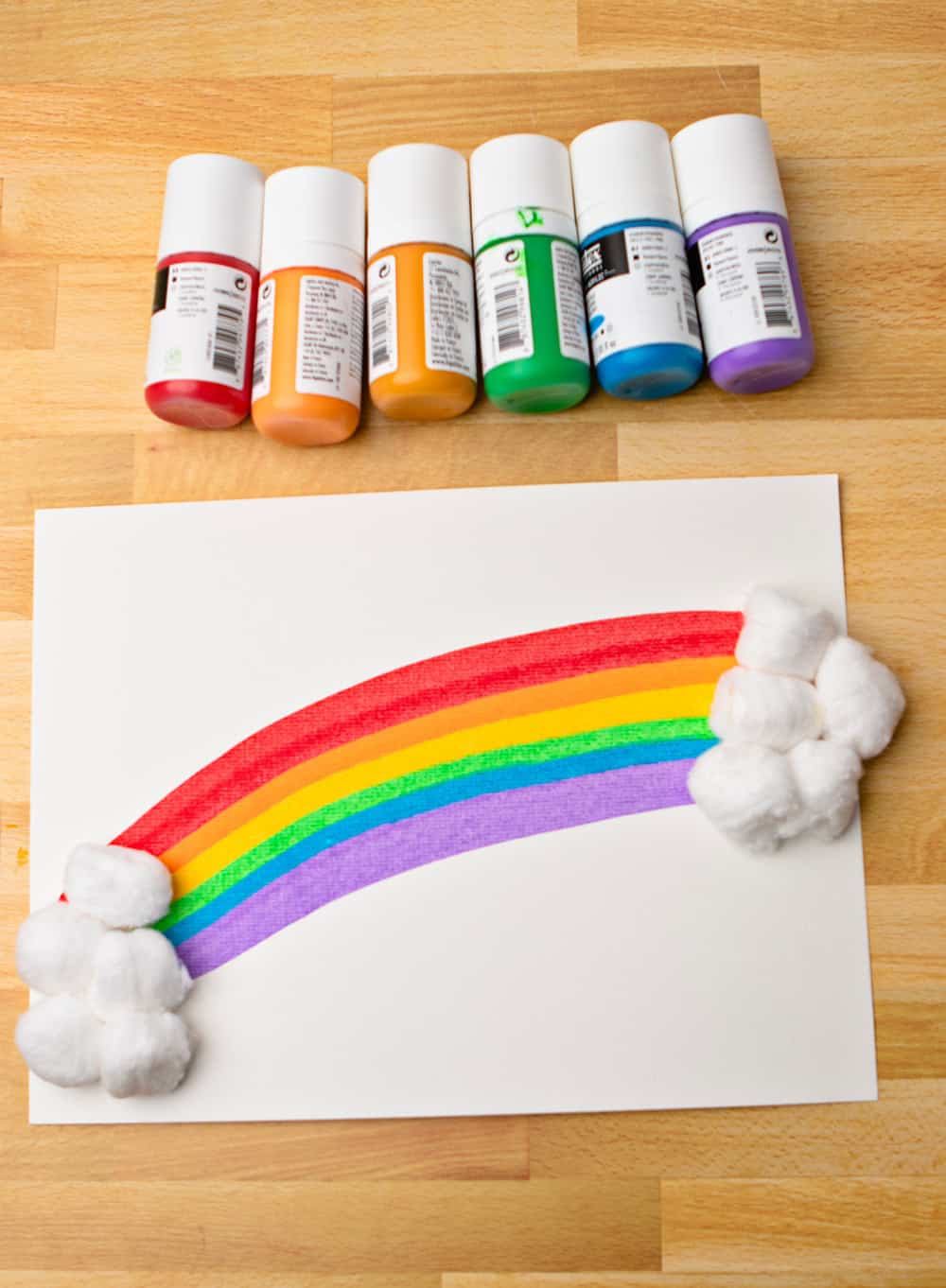 Rainbow Squeegee Art for Kids