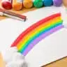 Rainbow Squeegee Art for Kids