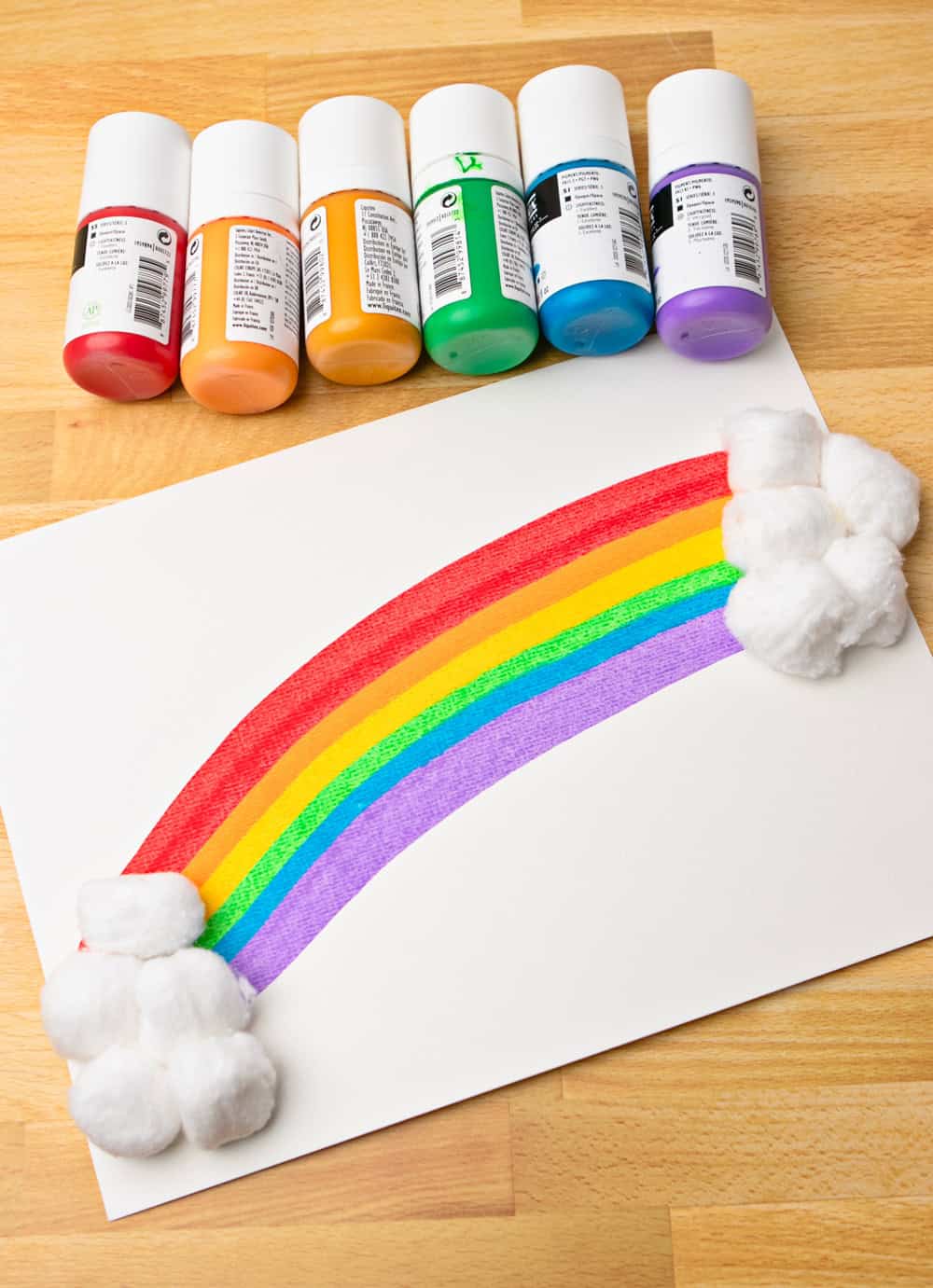 Rainbow Squeegee Art for Kids